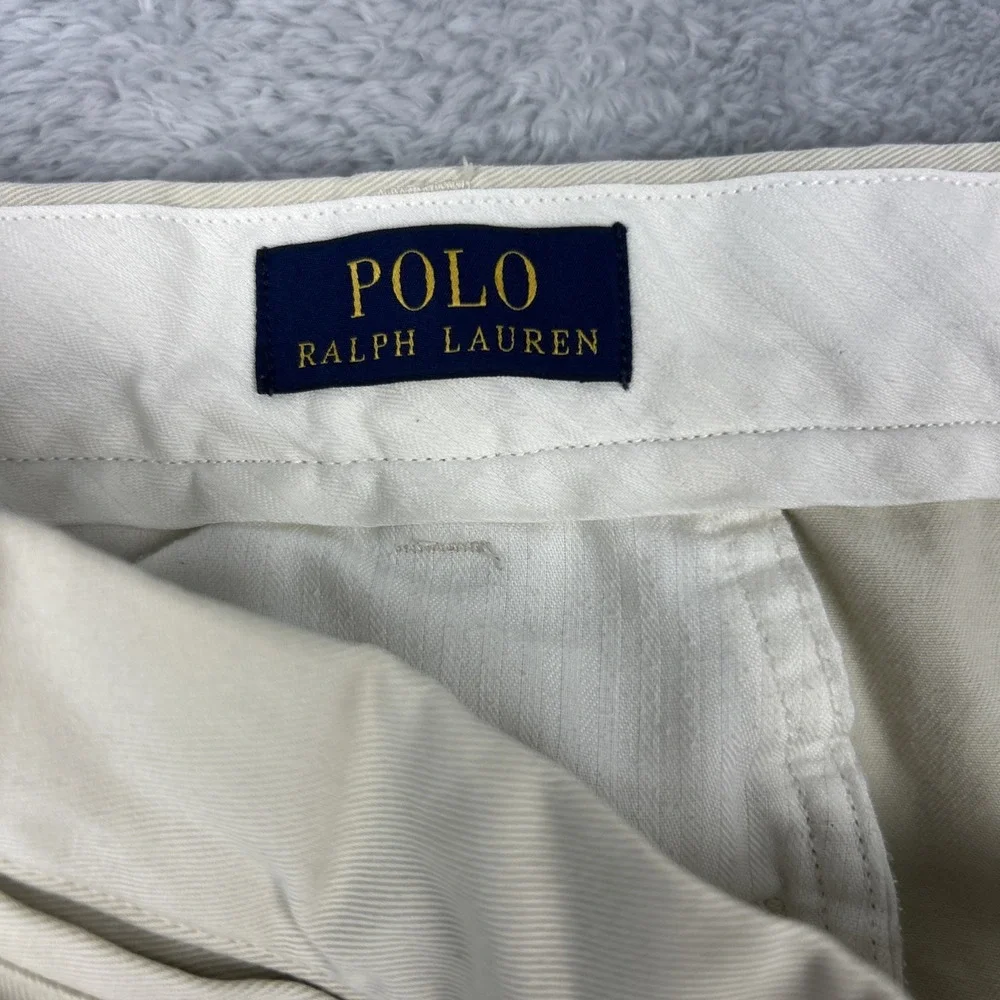 Polo Ralph Lauren Chino Shorts Mens 44B Classic Polo Chino Cotton Khaki 9